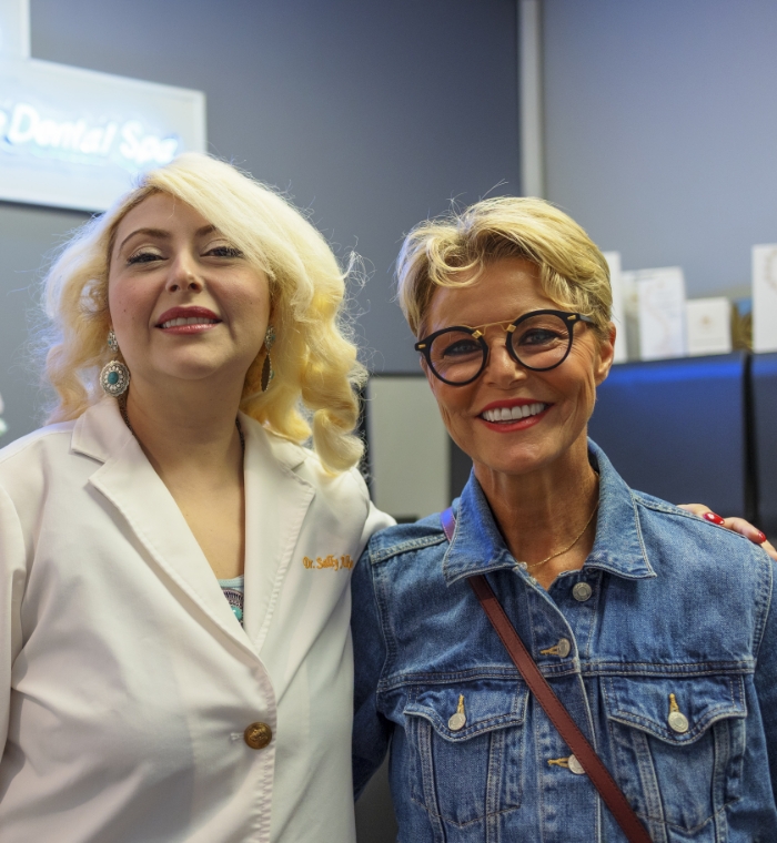 Spingfield dentist Dr. Alkamary with smiling patient